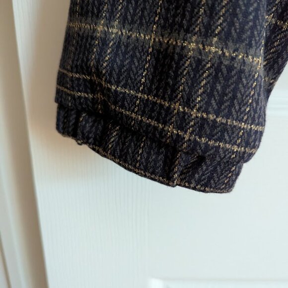 Modcloth Navy Plaid Blazer - Picture 7 of 8